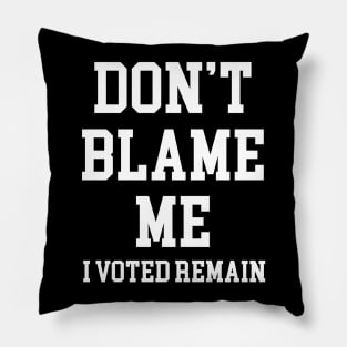 Don't Blame Me I Voted Remain Pillow