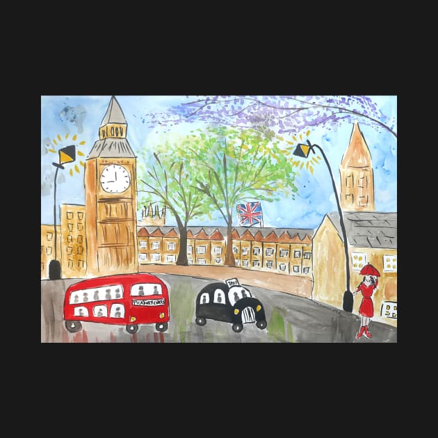 Big Ben, Naive London Image by Casimirasquirkyart