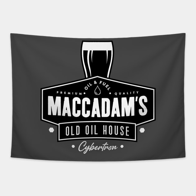 MaccAdams Old Oil House Tapestry by MindsparkCreative