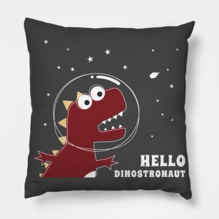 Cute Astronaut dinosaur. Pillow