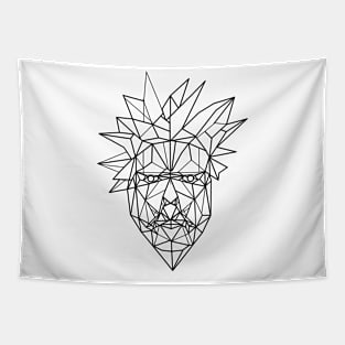 Polygonal Pineapple Face Tapestry