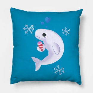 Beluga and Snow Cone Pillow