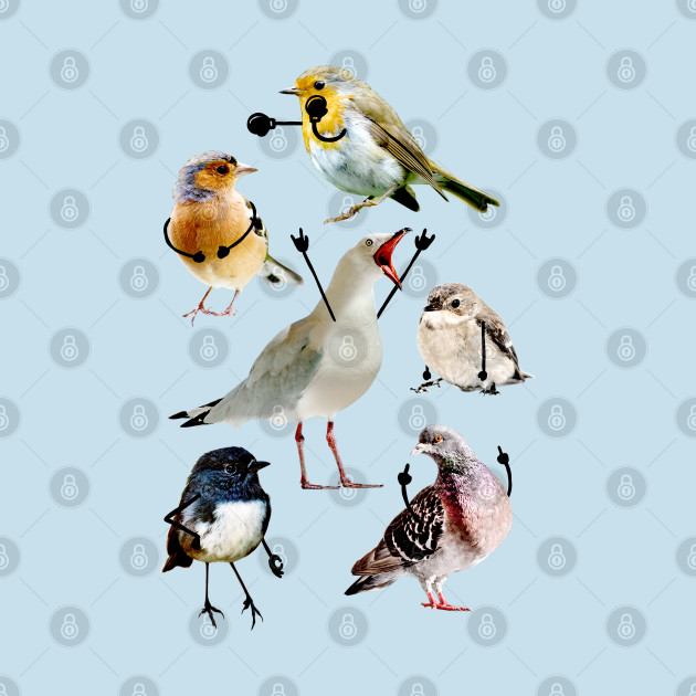 Birds with Arms - Birds - Phone Case