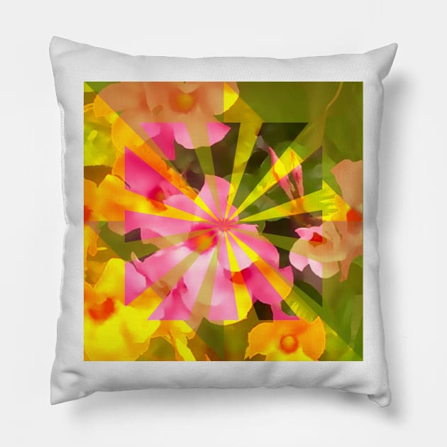 Sun-kissed Floral Pillow by DANAROPER