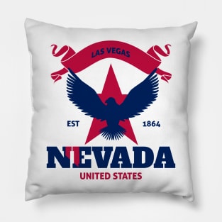 USA Eagle NEVADA Celebration Day, Happy NEVADA State Day Nevada Happy Celebration Day Pillow