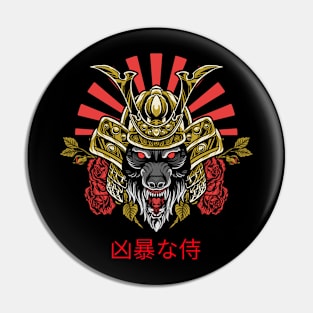 Ferocious Samurai Pin