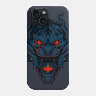 Blue flame tiger Phone Case