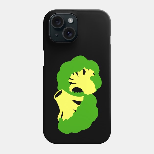 Broccoli Cutout Artwork - Warhol Vegetables (Vegetarian or Vegan Idea) Phone Case by isstgeschichte