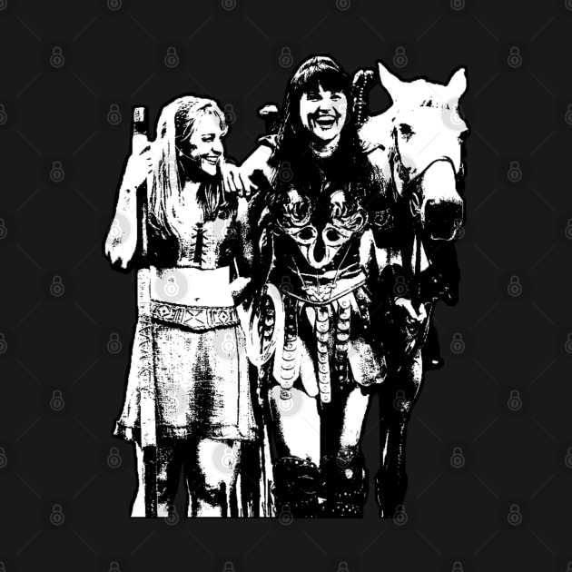 Xena, Gabrielle & Argo by CharXena