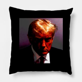 DONALD TRUMP MUG SHOT Pillow