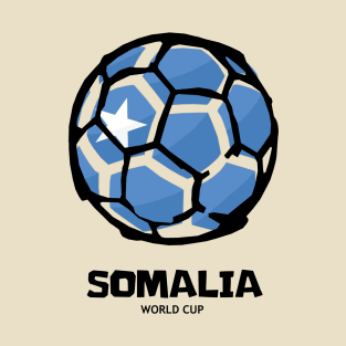 Somalia Football Country Flag T-Shirt