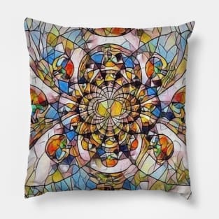 Mosaic Fractal Pillow