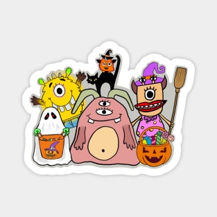 Halloween Monsters1 Trick or Treat! Magnet