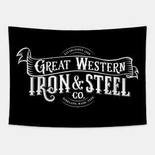 Great Western Iron & Steel Co., White Lettering Tapestry