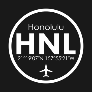 HNL, Daniel K. Inouye International Airport Honolulu T-Shirt