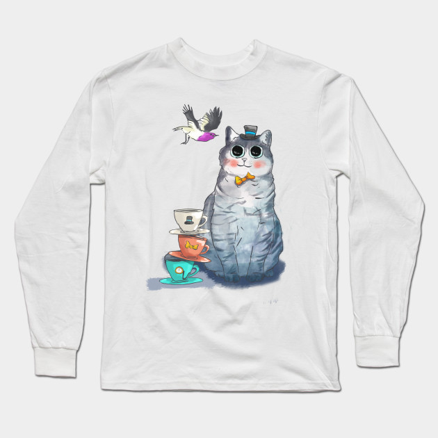 Cat With Bubbly Eyes Cat Long Sleeve T Shirt Teepublic