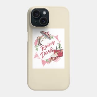 I Love Rainy Days - Umbrella - Rain Boots Phone Case