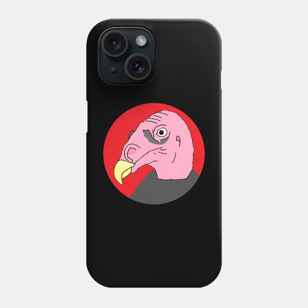 Turkey Vulture Cartoon Phone Case by RevolutionInPaint