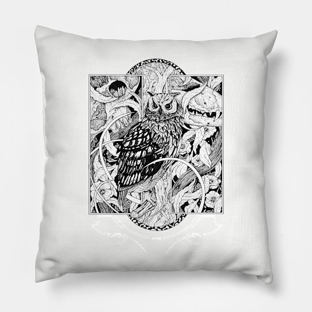 Owl Pillow by rottenfantom