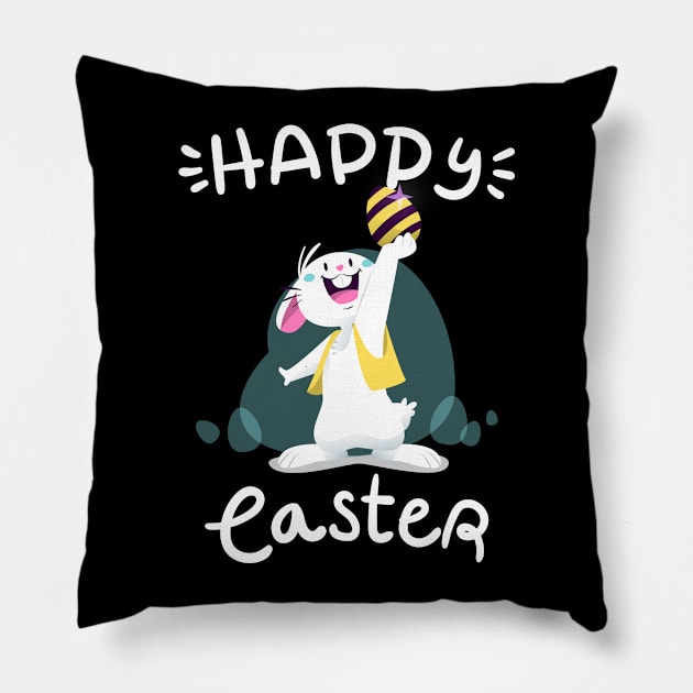 Happy Easter Pillow by Imutobi