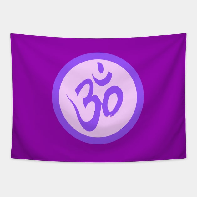 Spiritual Awakening OM Yoga Meditation Tapestry by PlanetMonkey