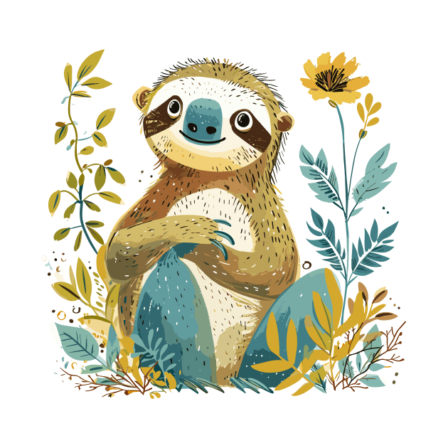 Cute Sloth by erzebeth