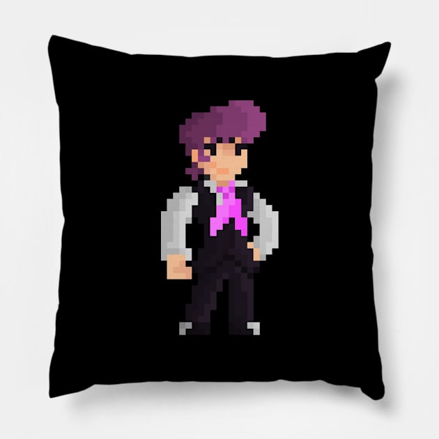 Pixel Lewis Pillow by namdecent