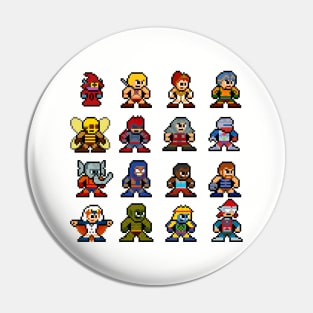 8-bit Heroic Warriors Pin