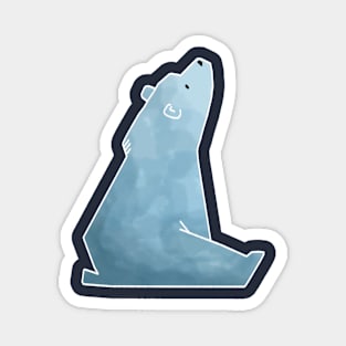 Cute Blue Bear Magnet