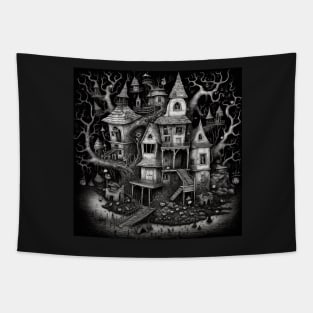 Haunted Mansion Brut Noir Tapestry