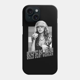 Stevie Nicks rock on gold dust woman Phone Case