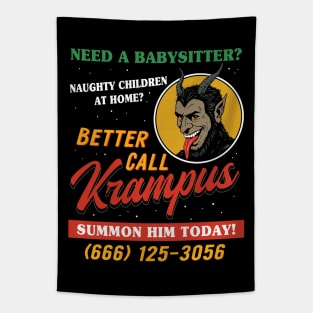 Better Call Krampus Tapestry