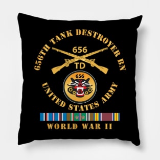 656th Tank Destroyer Batttalion w Br WWII EUR SVC Pillow