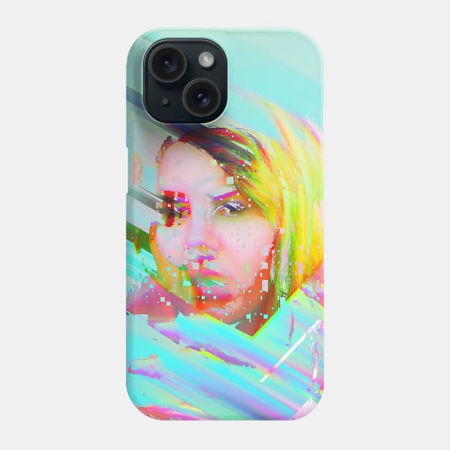 Glitch Girl Vaporwave Glitch Art Phone Case by GLITCH.HUB