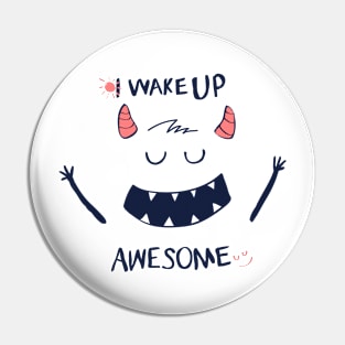 Sleeping and Morning T-Shirt Pin