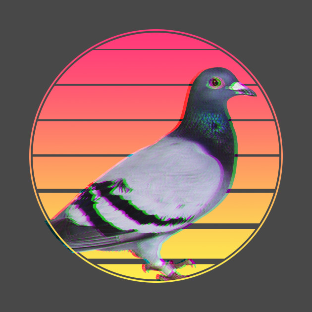 Pigeon Vaporwave - Pigeon - Phone Case