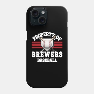 Proud Name Brewers Graphic Property Vintage Baseball Phone Case