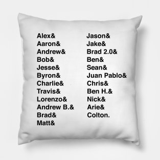 The Bachelor List Pillow