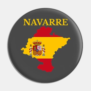 Navarre community Map, Spain Pin