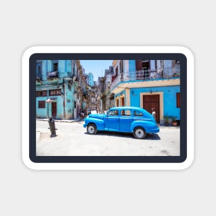 Blue Car, Havana, Consulado, Cuba Magnet