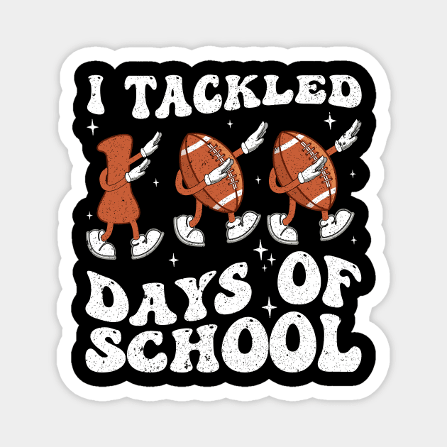 i tackled 100 days of school retro vintage Magnet by ArtistTee ⭐⭐⭐⭐⭐