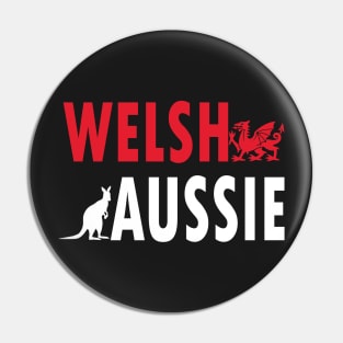 Welsh Aussie (for dark backgrounds) Pin