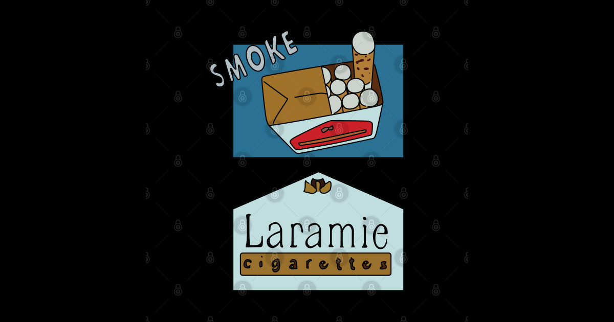 Laramie Cigarettes Ad Simpsons Sticker TeePublic