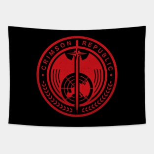 Crimson Republic Patch Tapestry