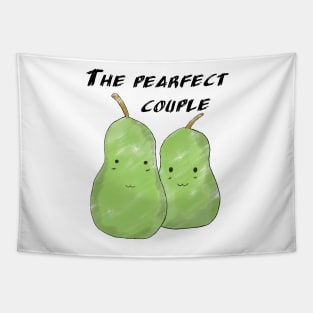 Pearfect couple Tapestry