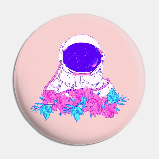 SpaceFloral Pin by Vintage Dream