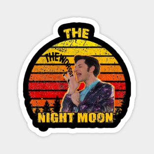 Retro vtg night moon Magnet