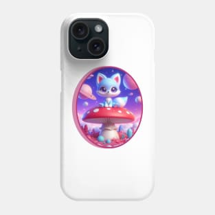 Cute Blue Fox Girl Phone Case