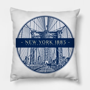 New York 1883 Pillow