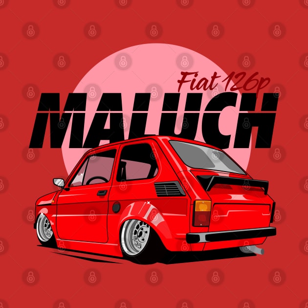 Maluch 126p in red by shketdesign